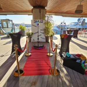Plataforma 360º lista para grabar en evento.